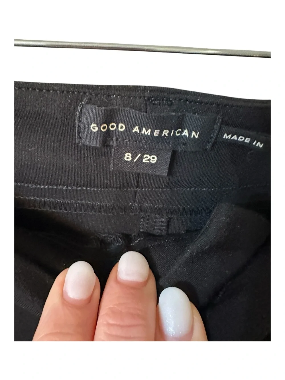 Good American Black High-Rise Skinny Jeans
